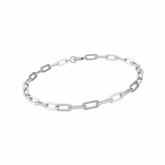 Giani Bernini Jewelry - Giani Bernini Sterling Silver Paperclip Link Anklet 10” Italy